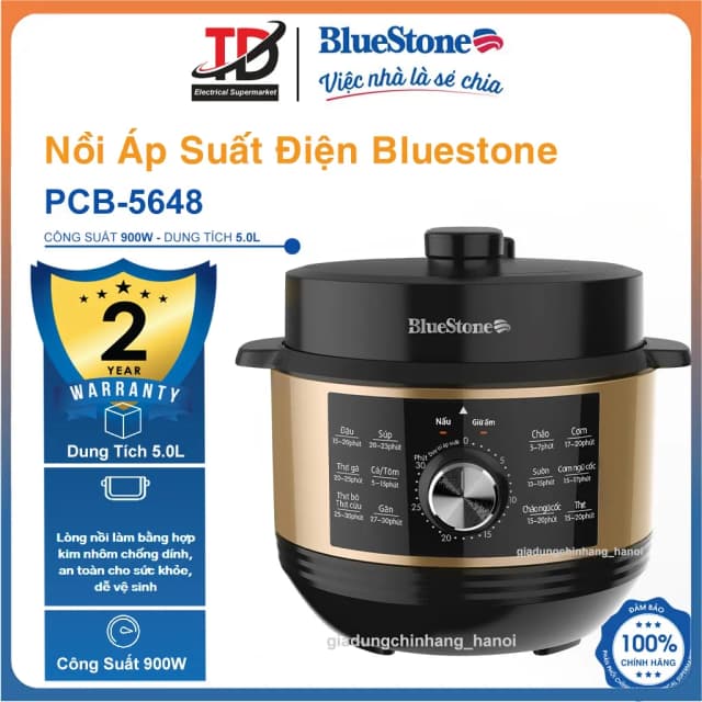 So sánh giá Nồi áp suất điện BlueStone PCB-5648 5 lít rẻ nhất? - Ảnh 11