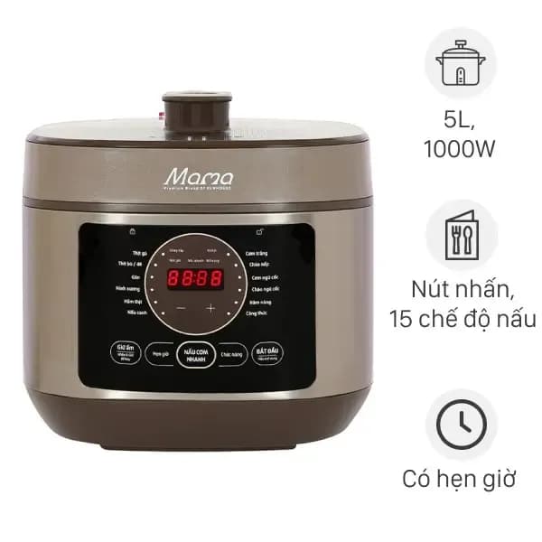 Nồi áp suất điện Sunhouse Mama SHD1580 5 lít - Giá rẻ nhất hôm nay - Ảnh 2