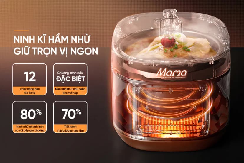 Nồi áp suất điện Sunhouse Mama SHD1580 5 lít - Giá rẻ nhất hôm nay - Ảnh 19