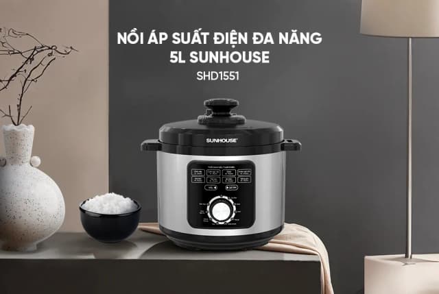 So sánh giá Nồi áp suất điện Sunhouse SHD1551 5 lít rẻ nhất? - Ảnh 3