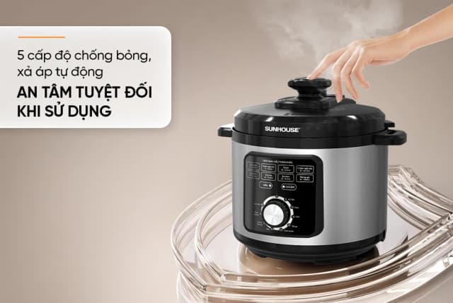 So sánh giá Nồi áp suất điện Sunhouse SHD1551 5 lít rẻ nhất? - Ảnh 6