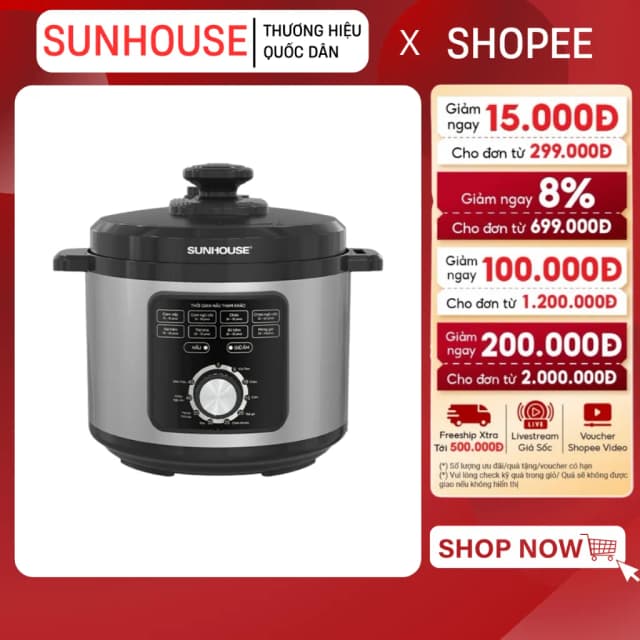 So sánh giá Nồi áp suất điện Sunhouse SHD1551 5 lít rẻ nhất? - Ảnh 8