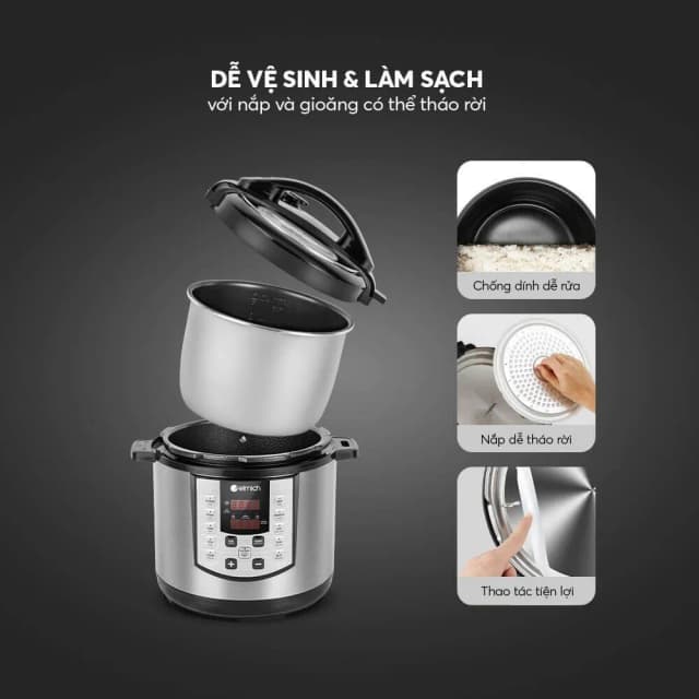 So sánh giá Nồi áp suất điện tử Elmich PCE-1809OL 6 lít rẻ nhất? - Ảnh 8