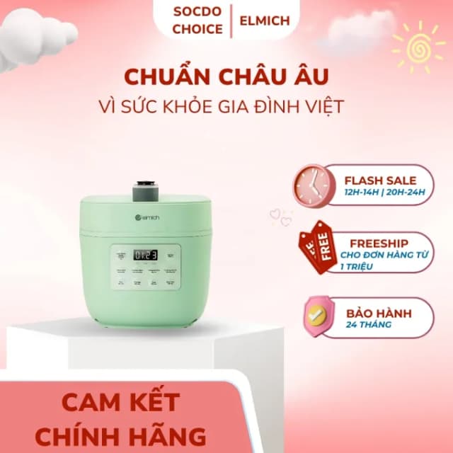 So sánh giá Nồi áp suất điện tử Elmich PCE-8573 3 lít rẻ nhất? - Ảnh 9