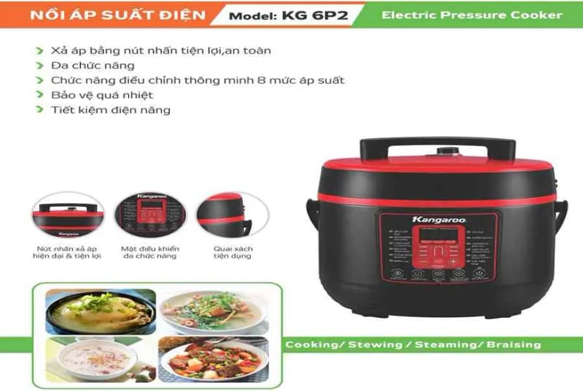 Nồi áp suất điện Kangaroo KG6P2 6 lít - Giá rẻ nhất hôm nay - Ảnh 16