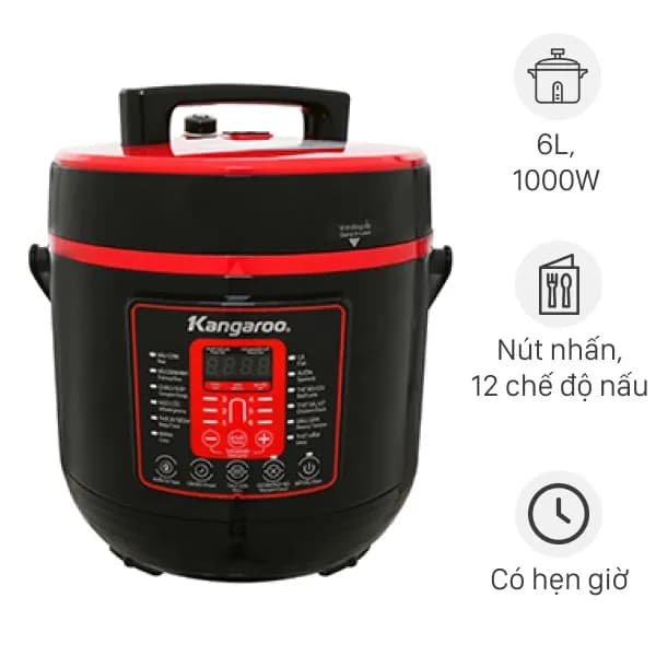 Nồi áp suất điện Kangaroo KG6P2 6 lít - Giá rẻ nhất hôm nay - Ảnh 3