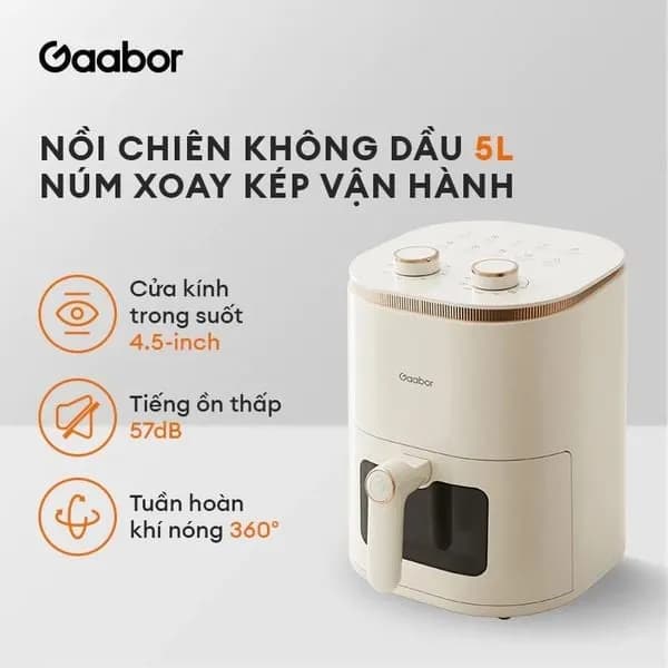 Top 1 so sánh giá Nồi chiên không dầu Gaabor 5 lít AF-45M02A - Tìm sản phẩm giá rẻ nhất - Ảnh 4