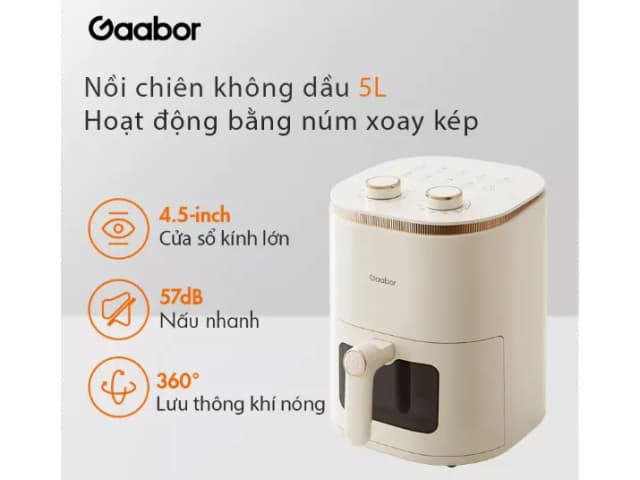 Top 1 so sánh giá Nồi chiên không dầu Gaabor 5 lít AF-45M02A - Tìm sản phẩm giá rẻ nhất - Ảnh 37