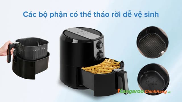 So sánh giá Nồi chiên không dầu Kangaroo 5.2 lít KG55AF1 rẻ nhất? - Ảnh 16