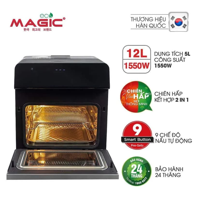 Nồi chiên không dầu Magic Eco 8 lít AC-162 - Giá rẻ nhất hôm nay - Ảnh 20