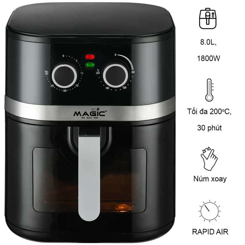 Nồi chiên không dầu Magic Eco 8 lít AC-162 - Giá rẻ nhất hôm nay - Ảnh 5