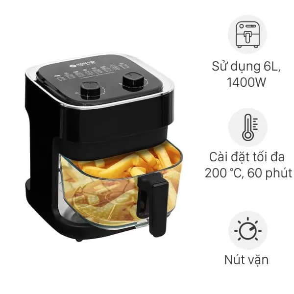 Nồi chiên không dầu Mishio 7 lít MK373 - Ảnh 9