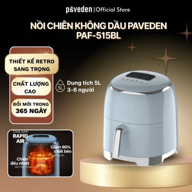 So sánh giá Nồi chiên không dầu Paveden 5 lít PAF-515BE rẻ nhất? - Ảnh 10