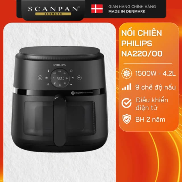 Top 1 so sánh giá Nồi chiên không dầu Philips 4.2 lít NA220/00 - Tìm sản phẩm giá rẻ nhất - Ảnh 4