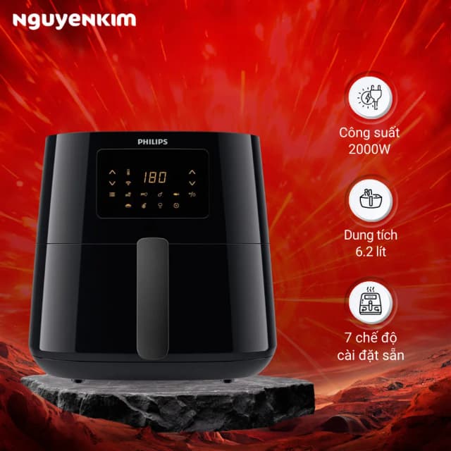So sánh giá Nồi chiên không dầu Philips 6.2 lít HD9280/90 rẻ nhất? - Ảnh 17
