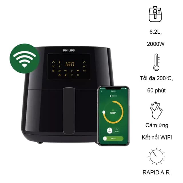 So sánh giá Nồi chiên không dầu Philips 6.2 lít HD9280/90 rẻ nhất? - Ảnh 19