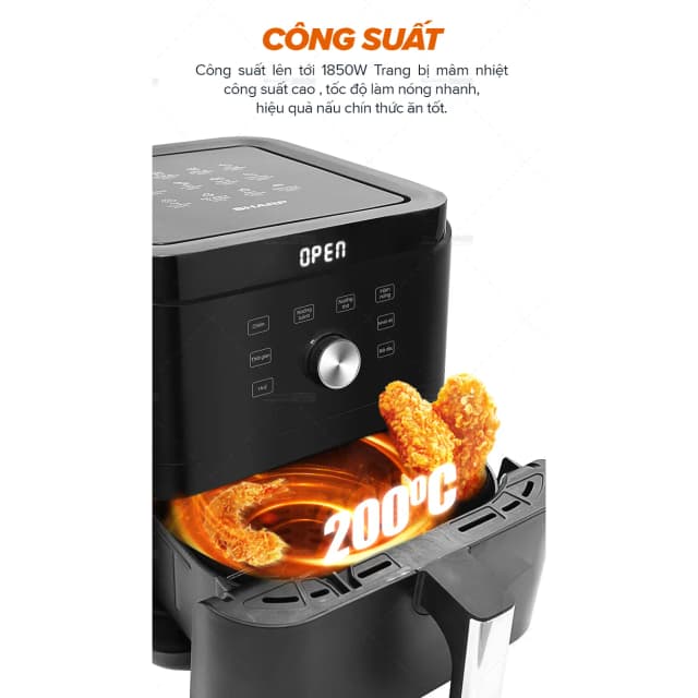 So sánh giá Nồi chiên không dầu Sharp 6 lít KF-AF60EV-BK rẻ nhất? - Ảnh 12