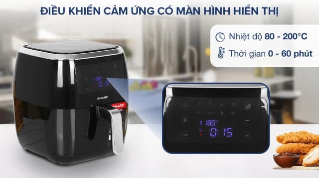 So sánh giá Nồi chiên không dầu Sharp 6.8 lít KF-AF68EPV-BK rẻ nhất? - Ảnh 13