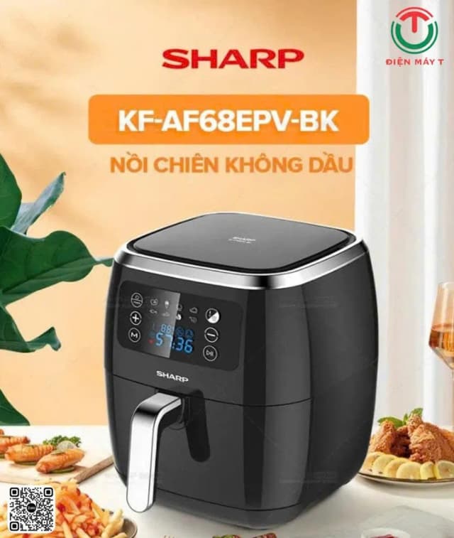 So sánh giá Nồi chiên không dầu Sharp 6.8 lít KF-AF68EPV-BK rẻ nhất? - Ảnh 17