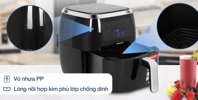 So sánh giá Nồi chiên không dầu Sharp 6.8 lít KF-AF68EPV-BK rẻ nhất? - Ảnh 20