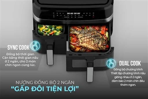 So sánh giá Nồi chiên không dầu Sunhouse 10 lít SHD4098 rẻ nhất? - Ảnh 15