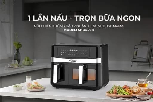 So sánh giá Nồi chiên không dầu Sunhouse 10 lít SHD4098 rẻ nhất? - Ảnh 3