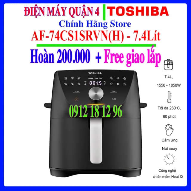 So sánh giá Nồi chiên không dầu Toshiba 7.4 lít AF-74CP1URVN(H) rẻ nhất? - Ảnh 17