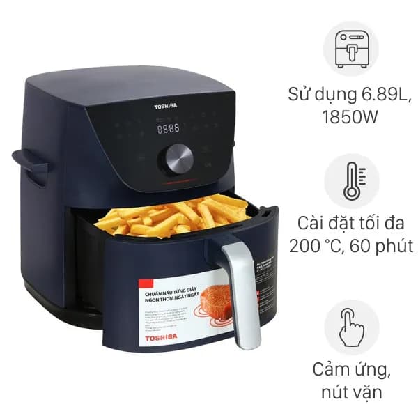 Nồi chiên không dầu Toshiba 7.4 lít AF-74CS2SRVN(B) - Ảnh 1