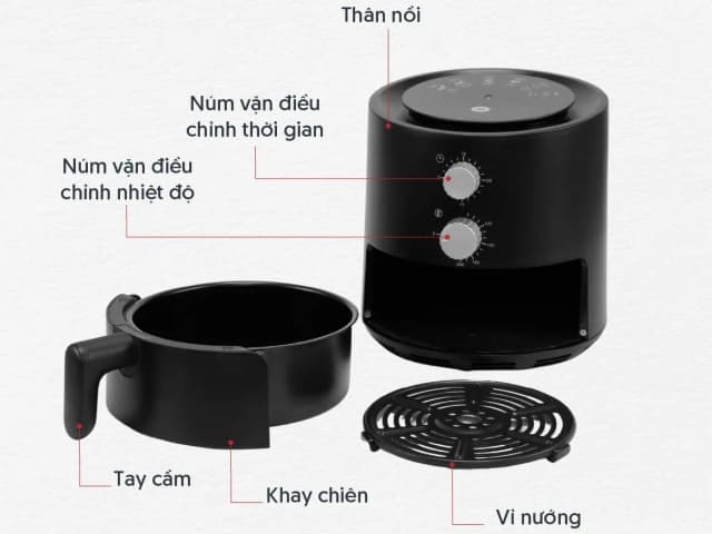 Top 1 so sánh giá Nồi chiên không dầu Mishio MK-01 3.8 lít - Tìm sản phẩm giá rẻ nhất - Ảnh 18