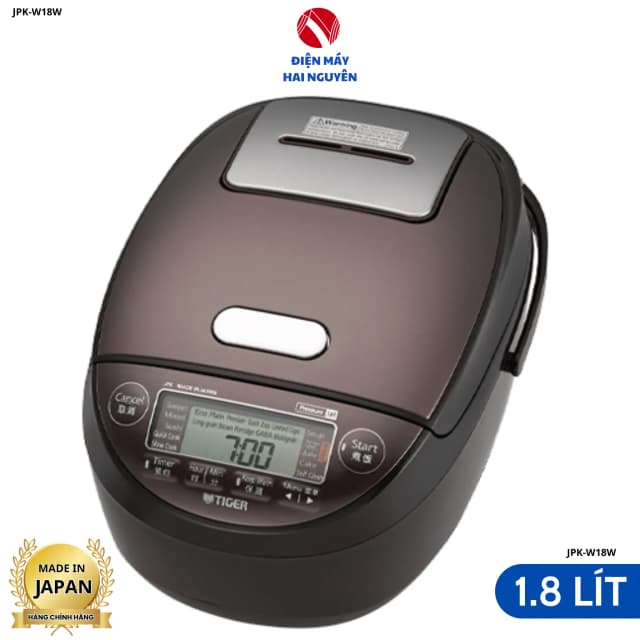 Nồi cơm áp suất cao tần Tiger 1.8 lít JPK-W18W - Ảnh 2