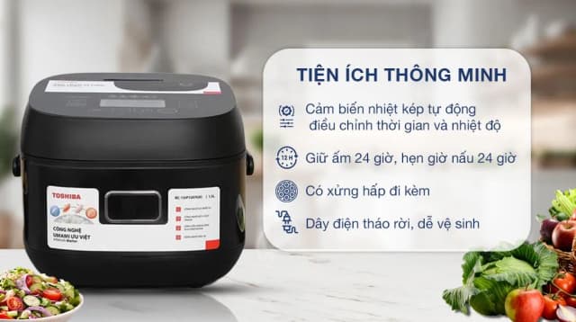So sánh giá Nồi cơm cao tần Toshiba 1.5 lít RC-15IP1UVN(K) rẻ nhất? - Ảnh 6