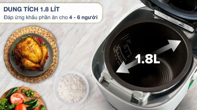 So sánh giá Nồi cơm áp suất cao tần Toshiba 1.8 lít RC-18VXWVN(W) rẻ nhất? - Ảnh 16