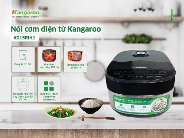 So sánh giá Nồi cơm cao tần Kangaroo 1.5 lít KG15RIH1 rẻ nhất? - Ảnh 5