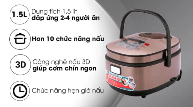 So sánh giá Nồi cơm điện tử Sunhouse Mama 1.5 lít SHD8915 rẻ nhất? - Ảnh 17