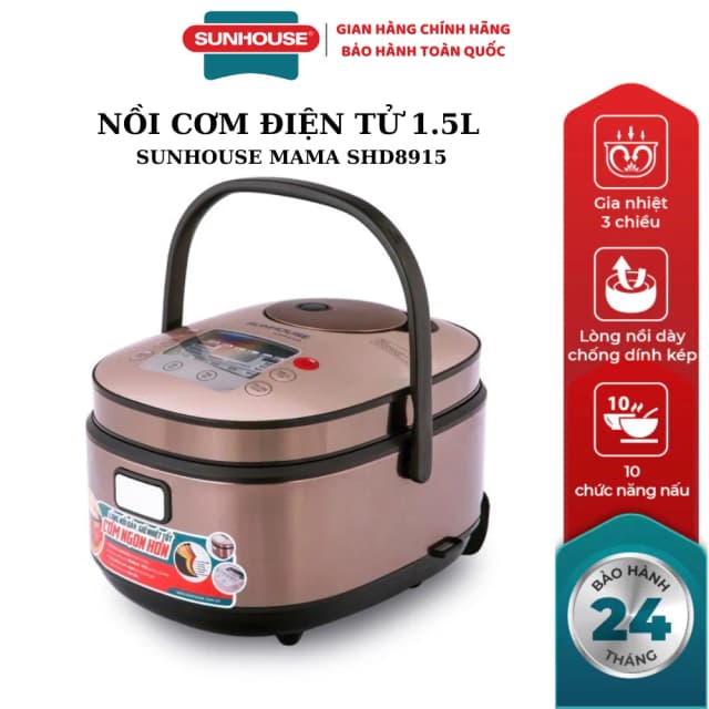 So sánh giá Nồi cơm điện tử Sunhouse Mama 1.5 lít SHD8915 rẻ nhất? - Ảnh 8