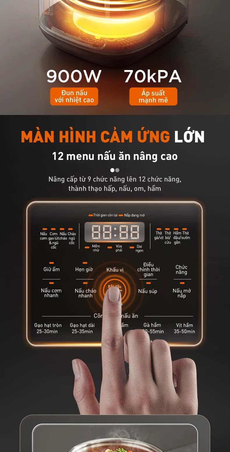 Nồi cơm điện tử áp suất Joyoung 5 lít JHPC-5100 - Giá rẻ nhất hôm nay - Ảnh 71