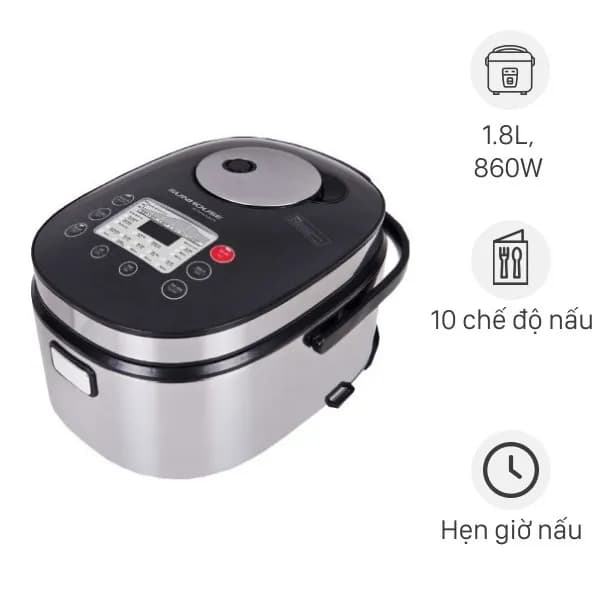 Nồi cơm điện tử áp suất Sharp 1.8 lít KS-TW181V-B - Giá rẻ nhất hôm nay - Ảnh 3