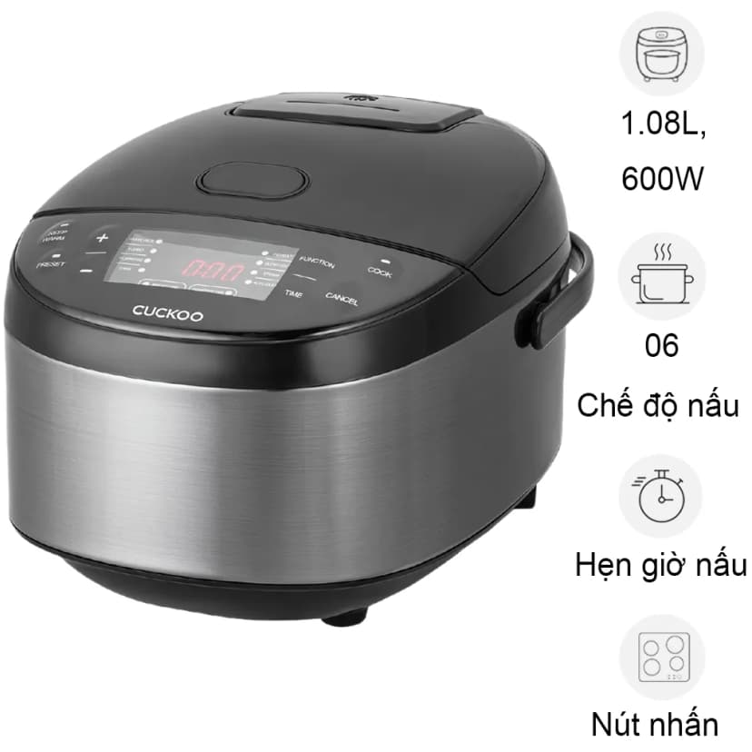 Nồi cơm điện tử Cuckoo 1.08 lít CR-0686FGP - Giá rẻ nhất hôm nay - Ảnh 3