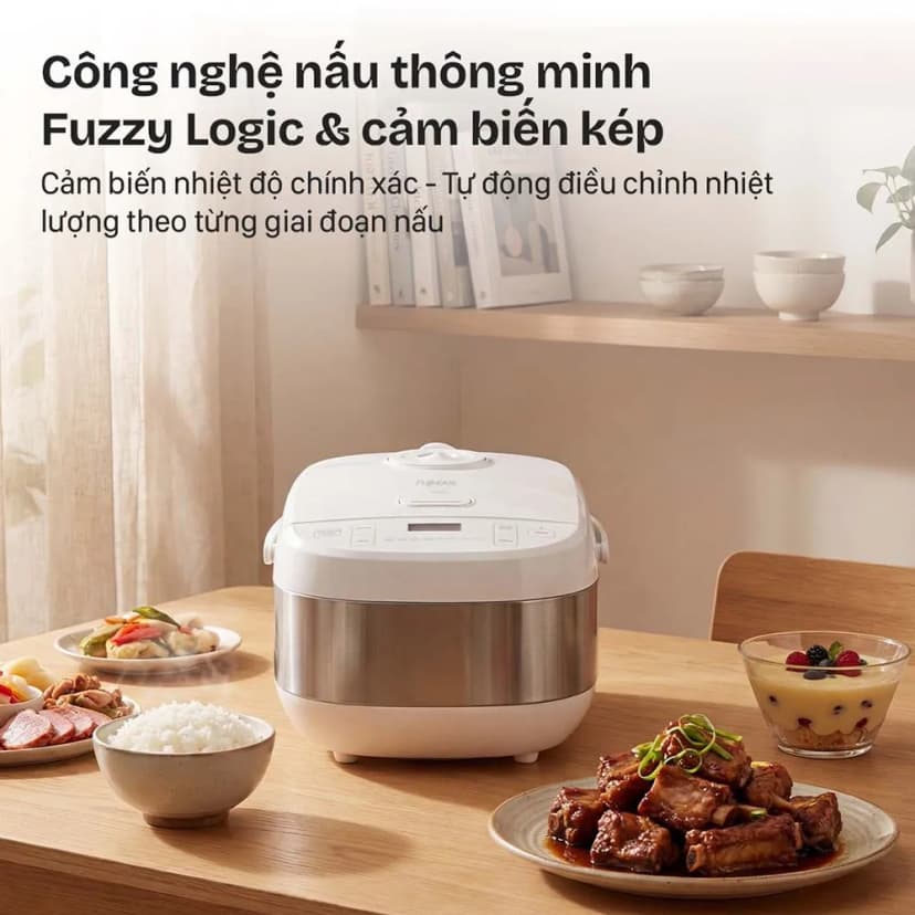 Nồi cơm điện tử FUJIHOME 1.5 lít RC15W - Giá rẻ nhất hôm nay - Ảnh 3