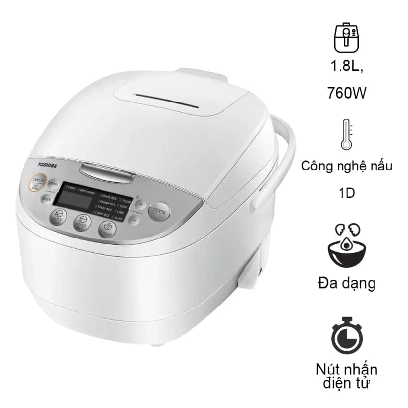 Nồi cơm điện tử FUJIHOME 1 lít RC10ALS - Giá rẻ nhất hôm nay - Ảnh 8