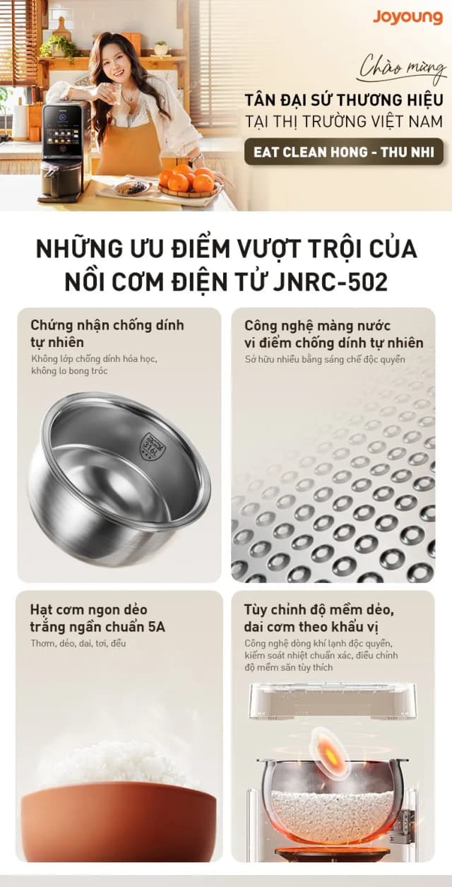 Top 1 so sánh giá Nồi cơm điện tử Joyoung 1.8 lít JNRC-502 - Tìm sản phẩm giá rẻ nhất - Ảnh 10