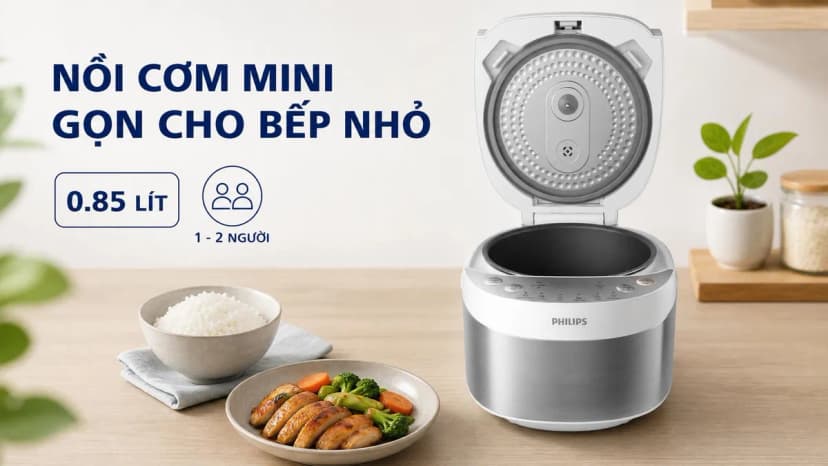 So sánh giá Nồi cơm điện tử Philips 0.85 lít HD3170/66 - Tìm sản phẩm giá rẻ nhất - Ảnh 2