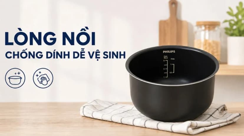 So sánh giá Nồi cơm điện tử Philips 0.85 lít HD3170/66 - Tìm sản phẩm giá rẻ nhất - Ảnh 5