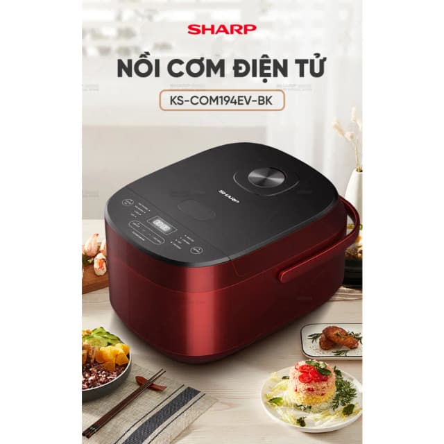 So sánh giá Nồi cơm điện tử Sharp 1.8 lít KS-COM194EV-BK rẻ nhất? - Ảnh 19