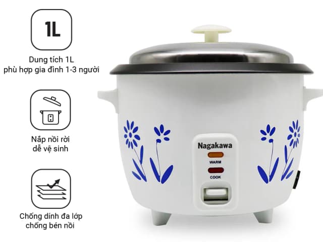 So sánh giá Nồi cơm nắp gài Nagakawa 1.2 lít NRC3812 rẻ nhất? - Ảnh 16