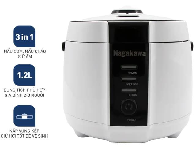 So sánh giá Nồi cơm nắp gài Nagakawa 1.2 lít NRC3812 rẻ nhất? - Ảnh 19