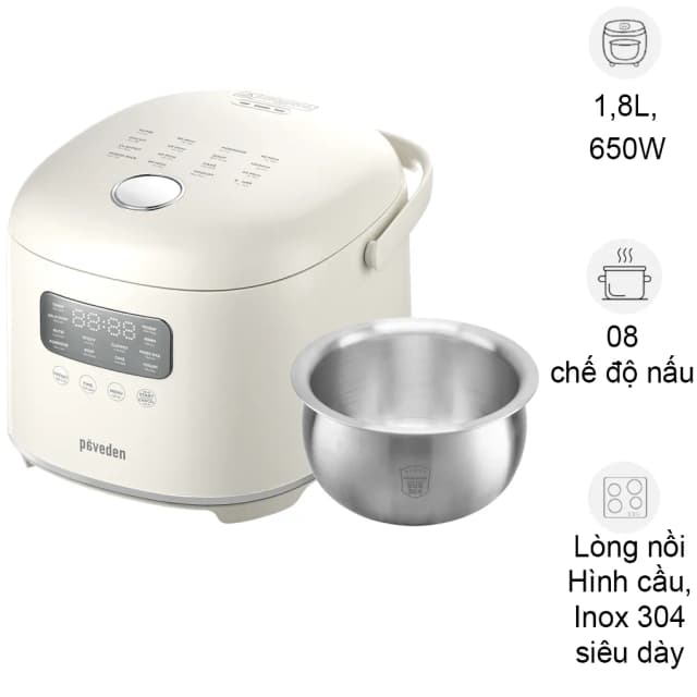 Top 1 so sánh giá Nồi cơm nắp rời Paveden 16 lít PRC-1635BR - Tìm sản phẩm giá rẻ nhất - Ảnh 11