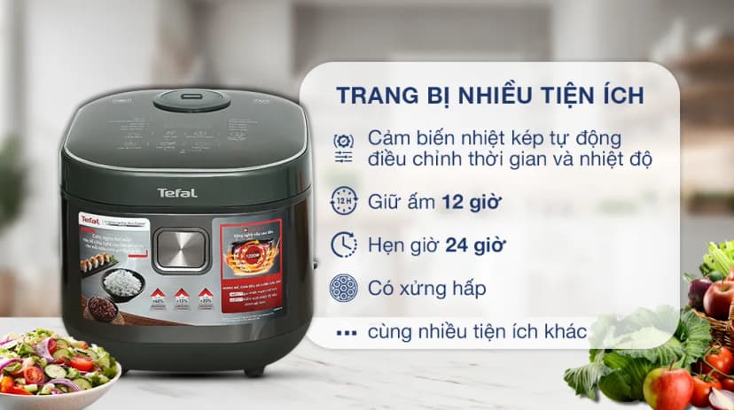 Nồi cơm nắp rời Tefal 1.8 lít RK1071Y0 - Giá rẻ nhất hôm nay - Ảnh 11