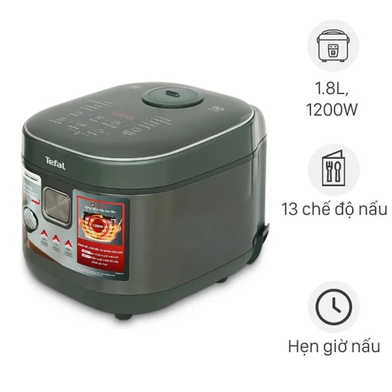 Nồi cơm nắp rời Tefal 1.8 lít RK1071Y0 - Giá rẻ nhất hôm nay - Ảnh 9