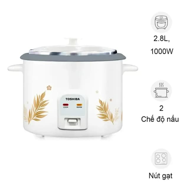 Top 1 so sánh giá Nồi cơm nắp rời Toshiba 2.8 lít RC-28MH1PV(G) - Tìm sản phẩm giá rẻ nhất - Ảnh 5